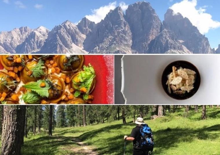 Dolomites culinary collage