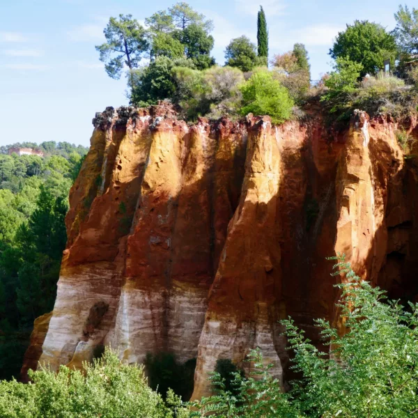 Ocher cliff