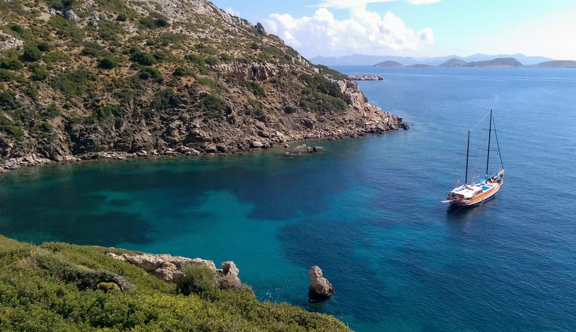 Dodecanese North gulet view